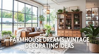 From Thrifted Antique Treasures to Cozy Farmhouse Dreams  Vintage Decorating Ideas