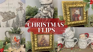 Christmas DIY 2024- Christmas Thrift Flips using NEW IOD Christmas release