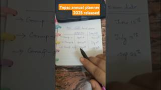 Tnpsc - Annual planner 2025 released !!🎯💯