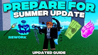 HOW TO PREPARE FOR UPDATE 27 IN BLOX FRUITS | (UPDATED GUIDE)