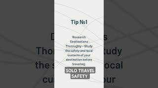 Solo travel safety . #SoloTravel #TravelSafety #Wanderlust #ExploreTheWorld #SoloAdventures