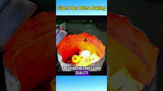 Making nuts in a factor  #factoryprocess #manufacturing #handmade