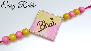 DIY : Beautiful Rakhi For School Competition / how to make rakhi / rakhi making at home / rakhi 2025