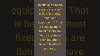 What are fixed assets?| #assets #fixedassets