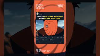 Obito Ki Power Sasuke Ki Soch Ki Pare Hain