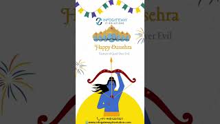 #HappyDussehra #VictoryOfGoodOverEvil #InfogatewayITSolutions #DigitalGrowth #FestiveGreetings
