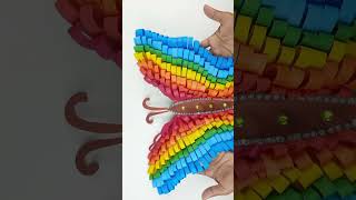 beautiful and colorful paper butterfly! 🦋 #paperbutterfly #homemadepapercraft #papercraft
