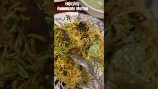 Homemade mutton biryani #yummyrecipe #easyrecipe #biryani lover#food #dubai