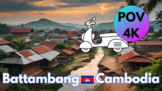 POV Battambang, Cambodia Moto Tour with 432Hz Ambient Music