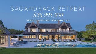 $26,995,000 Expertly Crafted Sagaponack Retreat