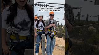 taking my siblings ziplining for the first time in Mexico! 🤩