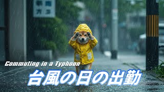[第25話] 台風の日、シバくんの孤独な出勤を一緒に体験しませんか？