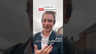 How to pass acca exams. Mistakes commonly made by new students