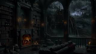 Stormy Night at a Medieval Castle: Heavy Rain and Distant Thunder for Relaxation and Sleep