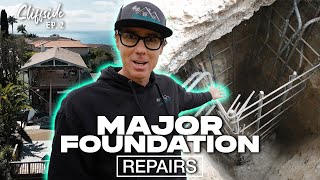 How We Tackled Major Foundation Repairs During Our Home Renovation - (Cliffside Retreat) Ep. 2