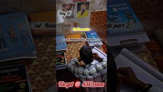 Day 51 📚🎯 | Preparation for ssc exam 2k26 #motivation #shorts #shortvideo #ssc #ssccgl #viral