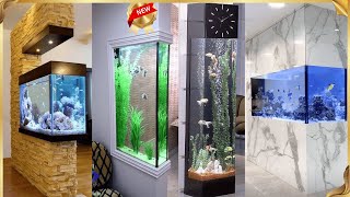 30 TOP Home Aquarium Decorating Ideas | Wall Mounted Aquarium Room Divider Design |Fish Tank Setup