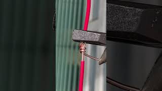 Secure single-core wire twisting technique. #short