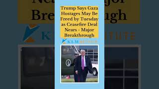 Trump Says Gaza Hostages May Be Freed Soon | Israel Hamas Ceasefire Plan Update 2025 #shorts #reels
