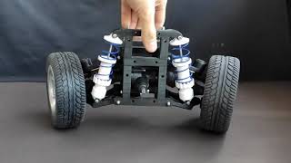 Front suspension of a car on a 3D printer