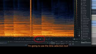 iZotope RX - Using Spectral Repair to remove digital glitch/noise.
