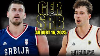 Serbia vs Germany Full Highlights - August 16, 2025 | Eurobasket 2025