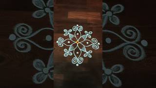 3*3 Simply & Unique Flower kolam design 🌺#rangoli #kolam #simplerangoli #shorts #youtubeshorts