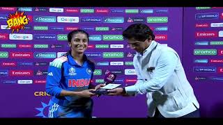 ICC Women's World Cup India Vs Australia Semifinal 2 2025India Team Won Movement Last 3 Over