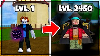 Blox Fruits, But I Restart Using REWORKED Dark Fruit And Become Black Beard