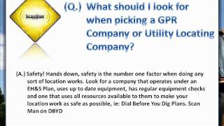 What should I look for when picking a GPR or Utility Locating Company? - ScanMan Pty Ltd