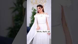 ✨ Elegant White Dress Look | Stunning Fashion & Style Inspiration 👗 #Shorts