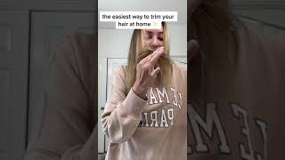 #diy hope this helps 😘 #hairtutorial #howtocuthair #diyhaircut #hairtok#healthy