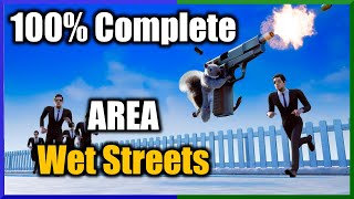 Squirrel With A Gun - ALL Collectibles in 'Wet Streets'