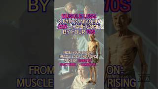 Muscle Loss Starts in Your 30s Half Gone by Your 70s #health #healthshorts #antiaging #healthyhabits