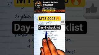 day 9 of mts preparation | #mts2025 #sscmts #shorts mts syllabus 2025
