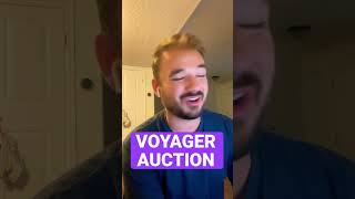 Voyager news. Auction tomorrow. #voyagerdigital #vgx