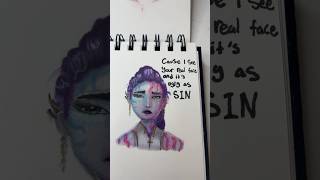 Takedown Lyric’s Art ✨ #kpop  #rumi #kpopdemonhunters #drawing #lyricsart #lyrics #art #draw #viral