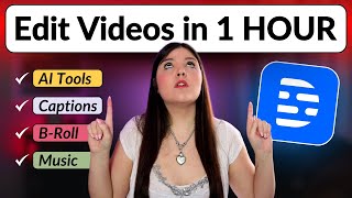 How I Edit My Videos in 1 HOUR With Descript (New Features!)