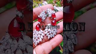 Exclusive Look: Trendy CZ Stone Ear Ring 2024 #fashion #shorts #earrings