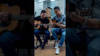 #Shorts #Messi #Ronaldo #GuitarDuet #AIArt #MusicCollab #EpicMoments