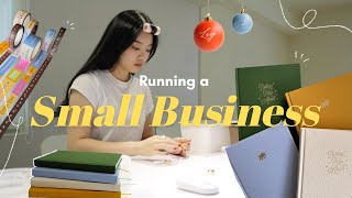 Running a Small Business🌷 | new stationery launch, photoshoot BTS, and Christmas prep!