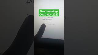 Oct & Nov earnings from Fiverr as a South African freelancer #fiverr #freelancing #onlinejobs