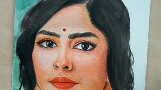 Mrunal Thakur | watercolors painting process