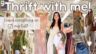 Thrift With Me | Pinterest-Worthy Curated Summer Closet | I Found Everything on My List!