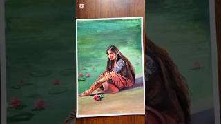 Art work|Realistic Oil Painting in Progress|Uff-sushant kc& indrakala rai| @sajibnag_officials