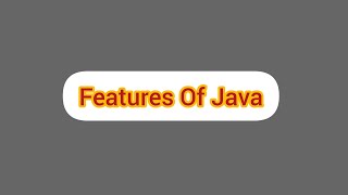 Features Of Java || Java features #short #java #javafeatures #youtubeshorts