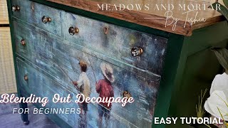Painting & Decoupaging a Dresser | Easy Furniture Transformation
