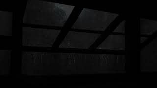 Rainy Night at the Attic Cabin ⛈️ Heavy Rain Sounds & Thunder for Sleep and Relaxation🪟⚡