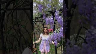 A wisteria inspired outfit for wisteria season. ✩💜🪻✧ #cottagecorestyle #coquette #fairycore