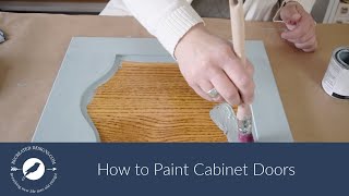 How to Paint Cabinet Doors and Get a Smooth, Texture Free Finish